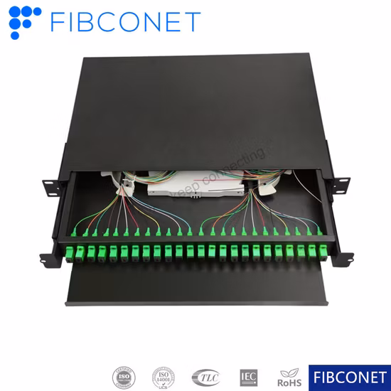 Gcabling Fiber Optic Patch Panel 144 Port Patch Panel ODF